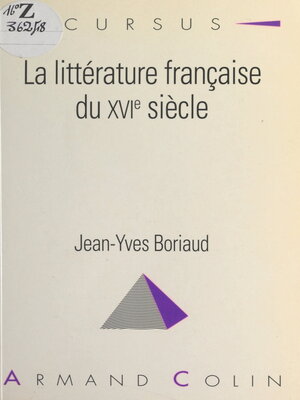 cover image of La littérature française du XVIe siècle